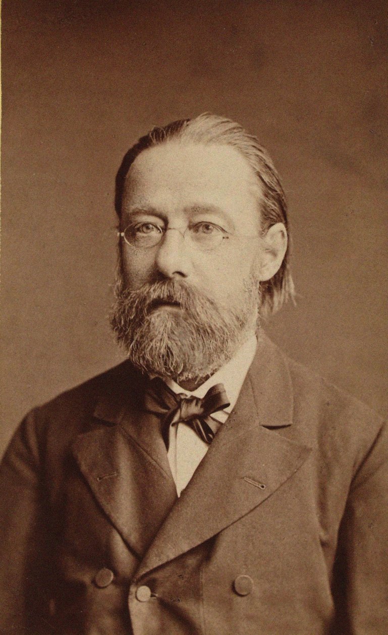Ritratto del compositore Bedrich Smetana, 1878 da Prague . Photo studio J. Mulac