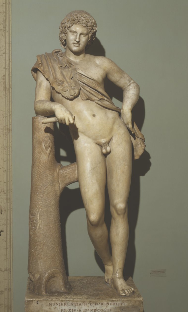 Satiro a riposo (marmo) da Praxiteles