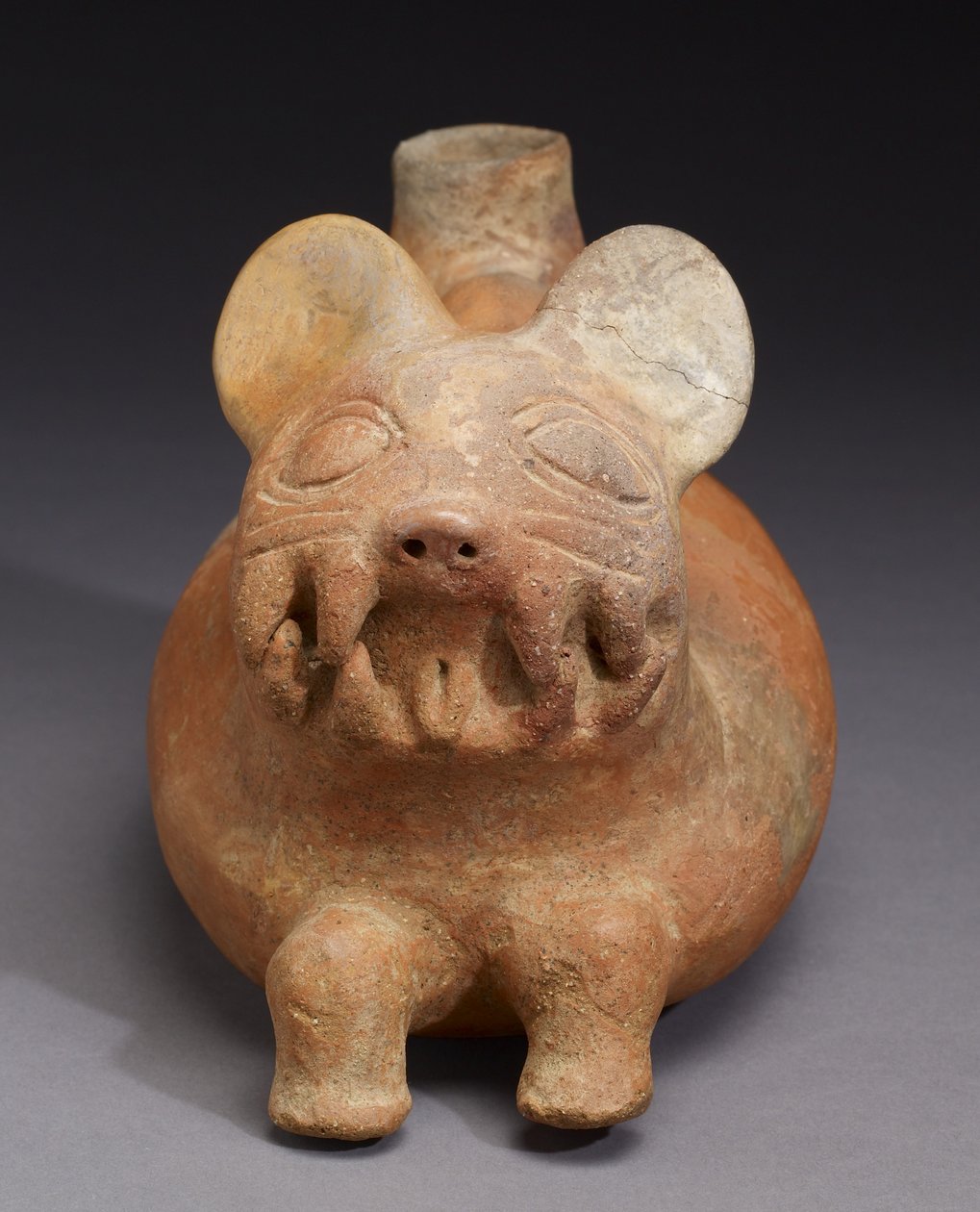 Vaso felino, cultura Vicus da Pre Columbian