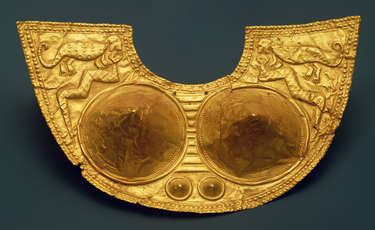 Pettorale Sinu (oro martellato) da Pre Columbian