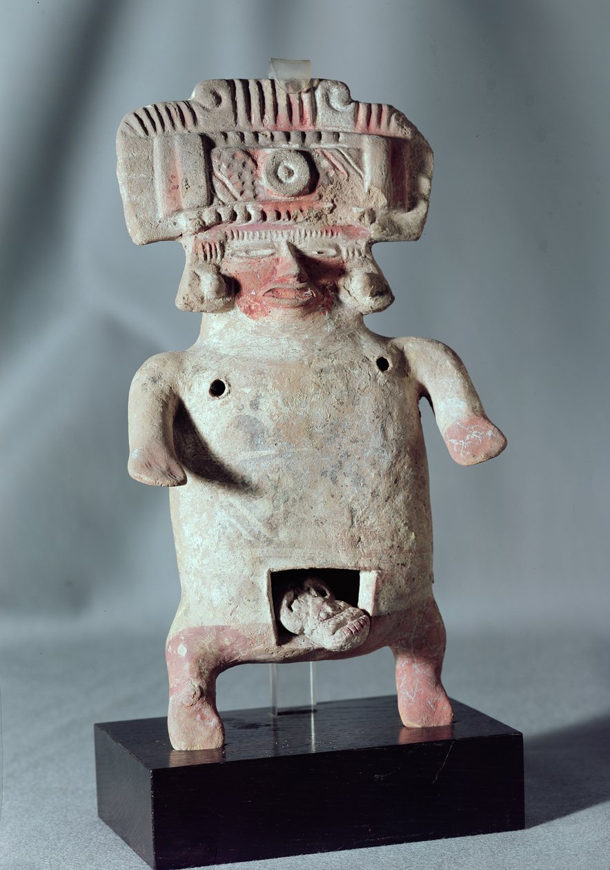 Statuetta di una donna che partorisce (terracotta) da Pre Columbian