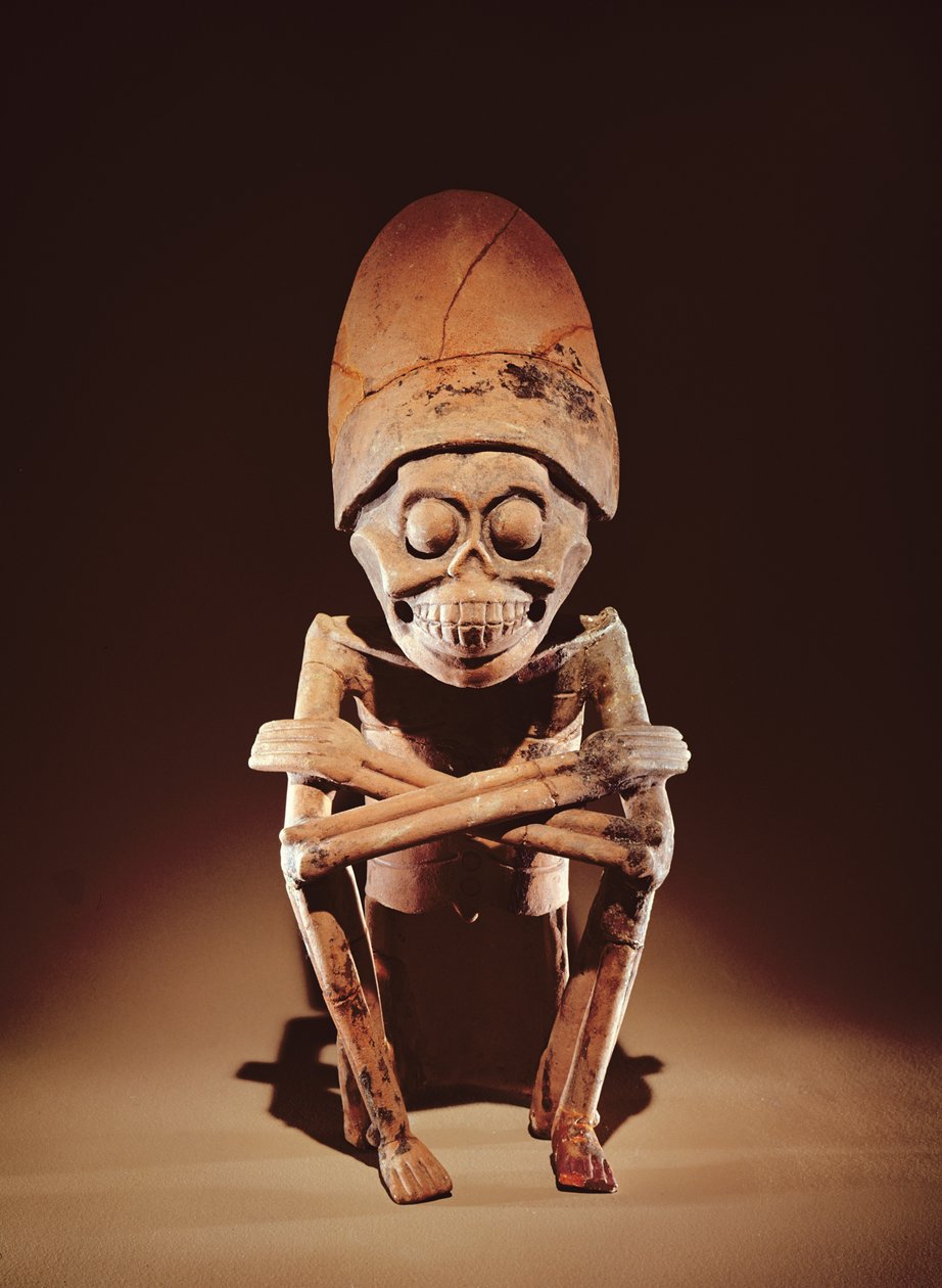Mictlantecuhtli (Signore di Mictlan) Stile Remojadas, da Los Cerros, Tierra Blanca, Vera Cruz da Pre Columbian