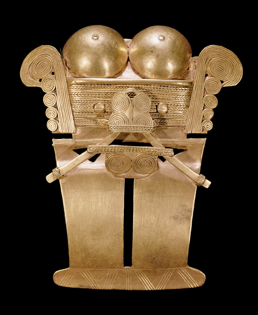 Pettorale antropomorfo, stile Darien da Pre Columbian Pre Columbian