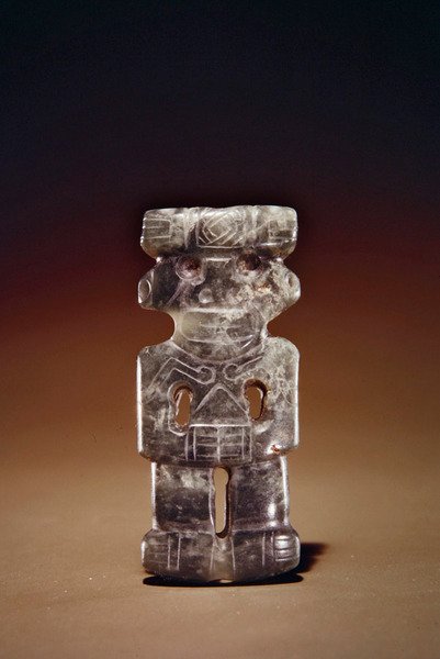Pendente figurina, da Guacimo, area Linea Vieja da Pre Columbian Pre Columbian