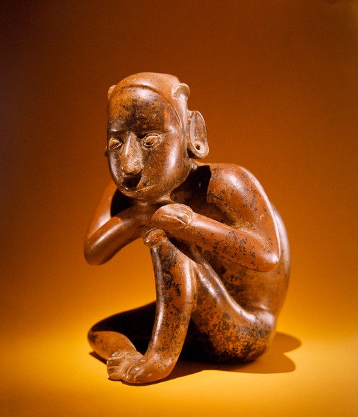 Figura seduta, Cultura Colima da Pre Columbian Pre Columbian
