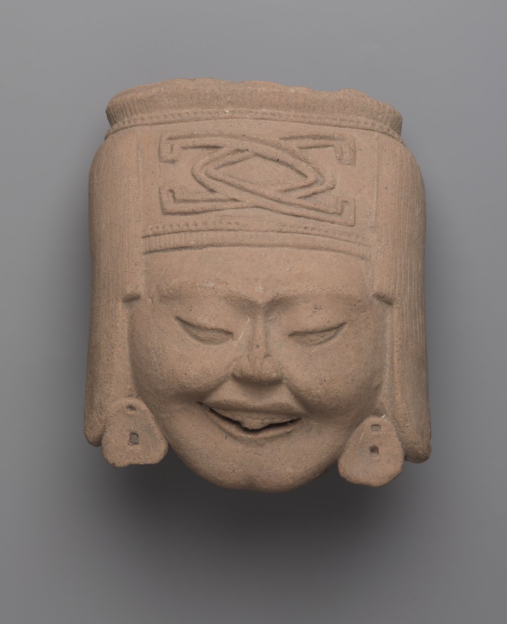 Testa di una donna che ride, Totonac da Pre Columbian