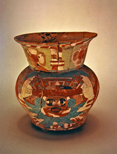 Vaso decorato, Cultura di Teotihuacan (ceramica) da Pre Columbian Pre Columbian