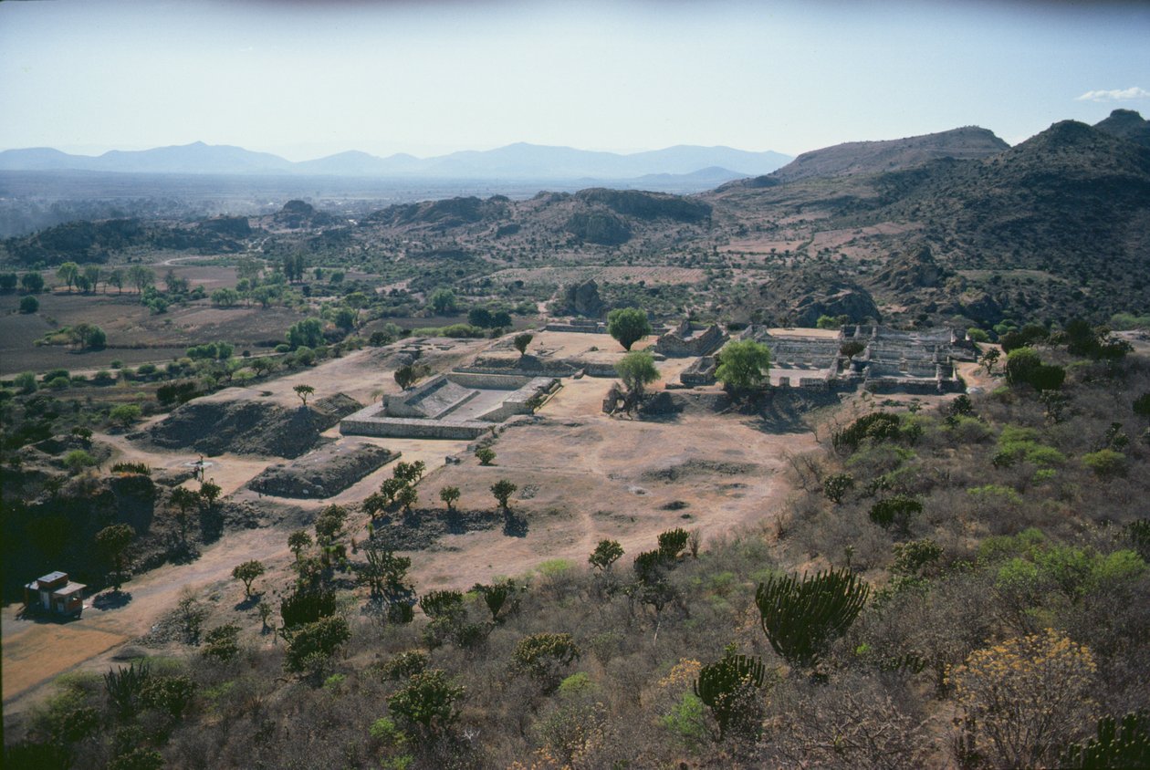 Veduta aerea della città, Periodo Post-Classico Tardo da Pre Columbian