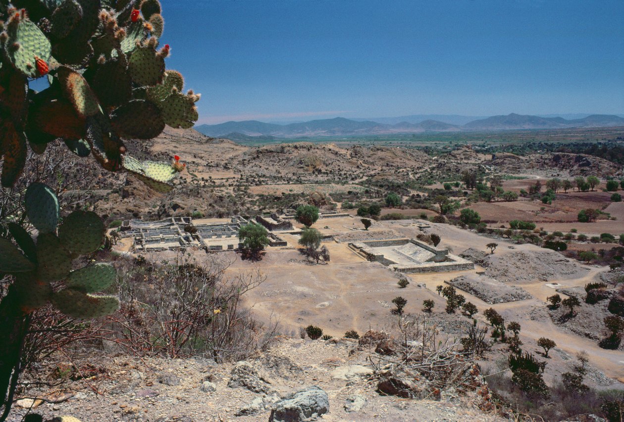 Veduta aerea della città, Periodo Post-Classico Tardo da Pre Columbian