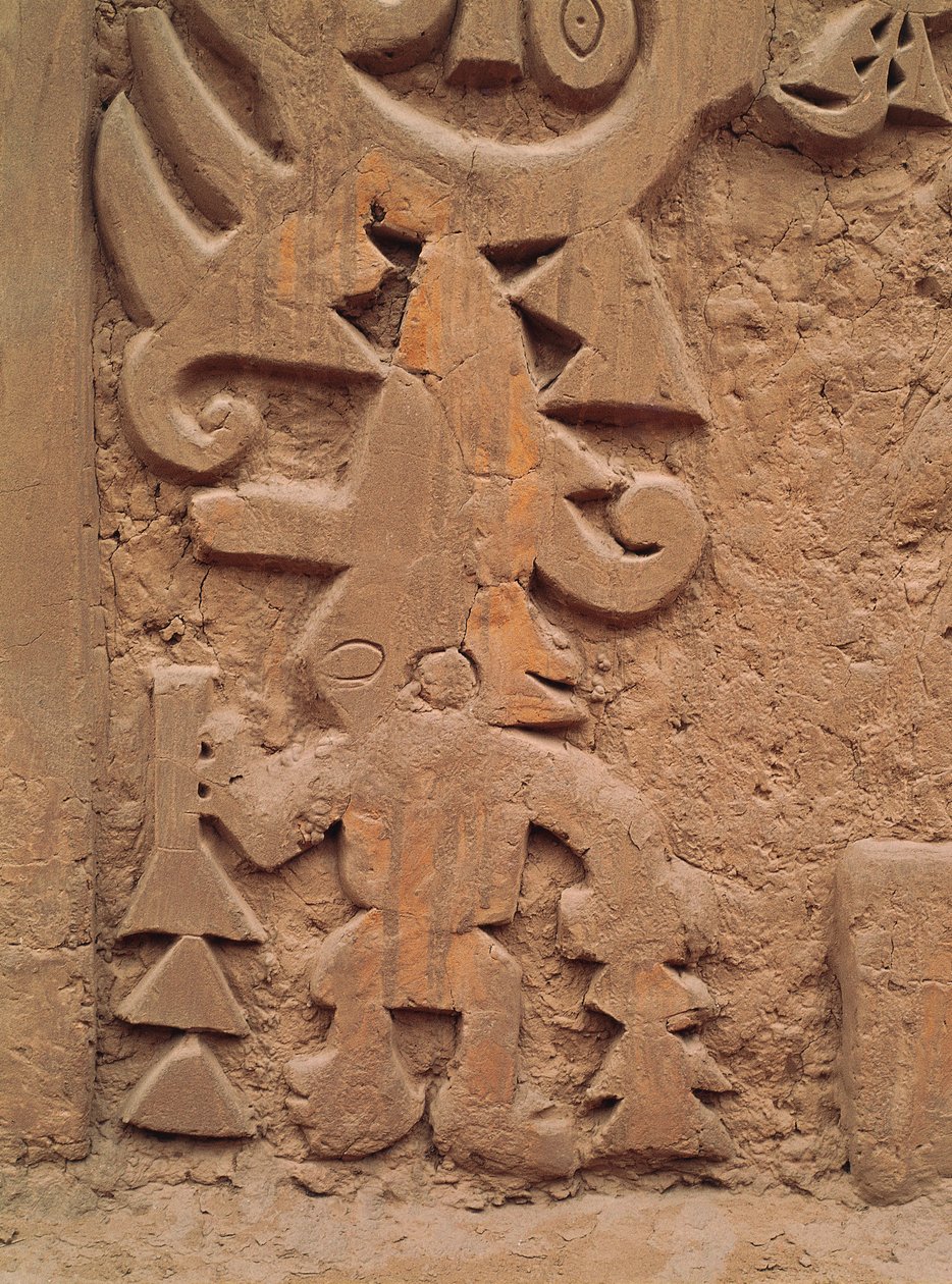 Rilievi sul Tempio Huaca el Dragon (dettaglio) da Pre Columbian Pre Columbian