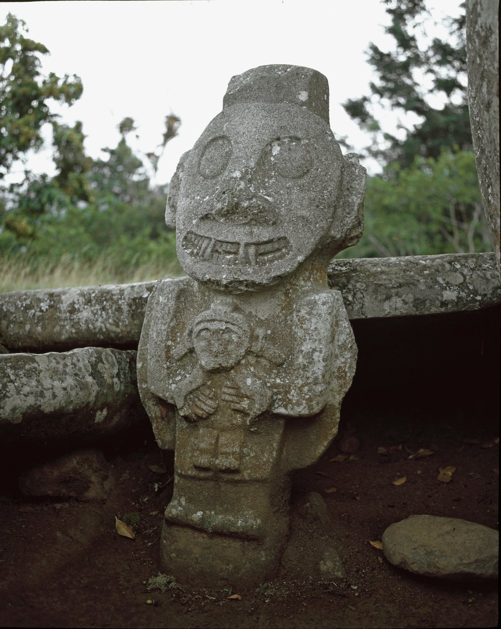 Scultura megalitica della dea della fertilità da Pre Columbian Pre Columbian