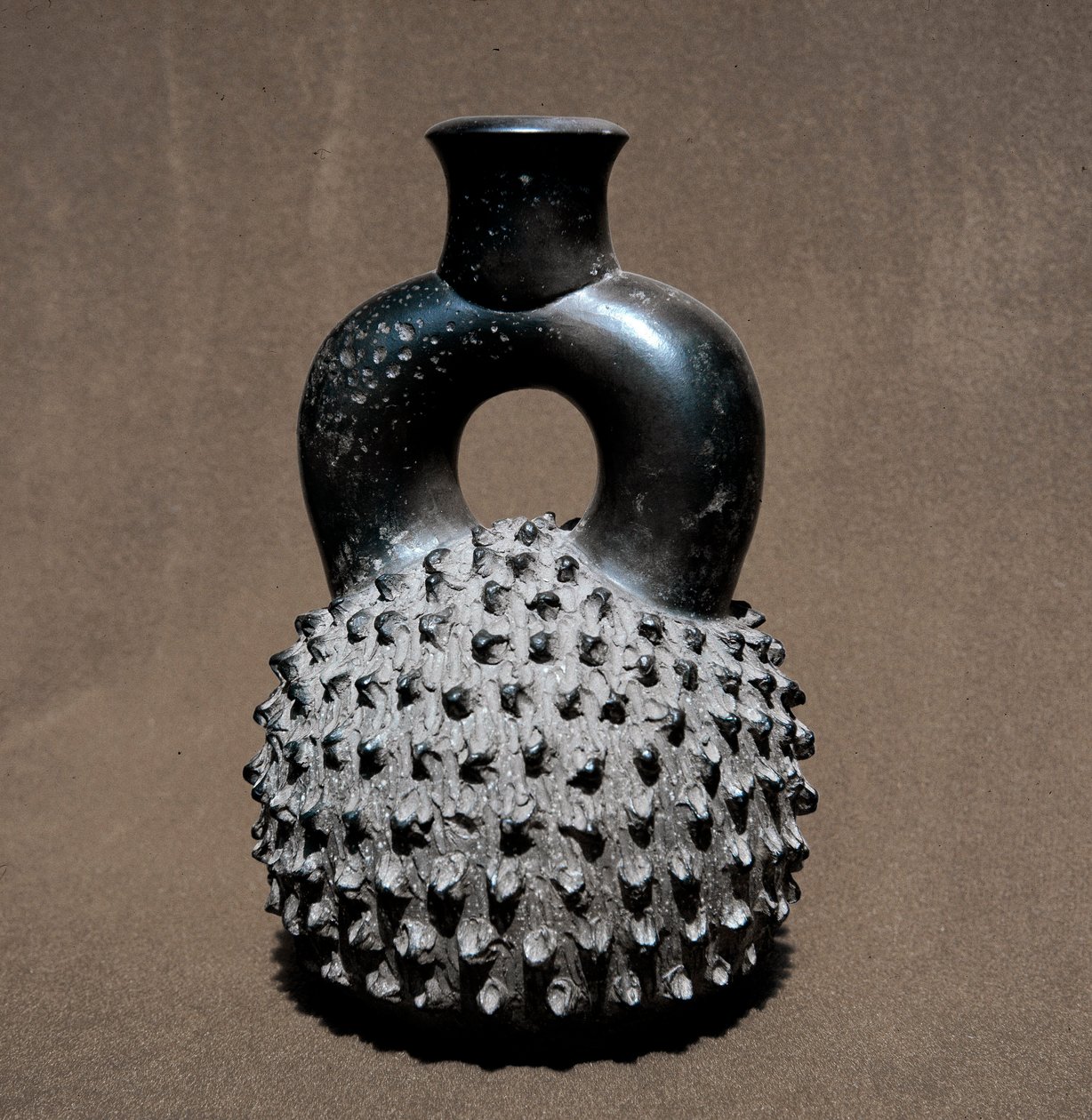 Arte precolombiana, civiltà cupisnica: vaso a forma di scarabeo e melograno. 300 a.C.-100 d.C. Lima, Museo Nazionale di Antropologia e Archeologia, Perù da Pre Columbian Pre Columbian