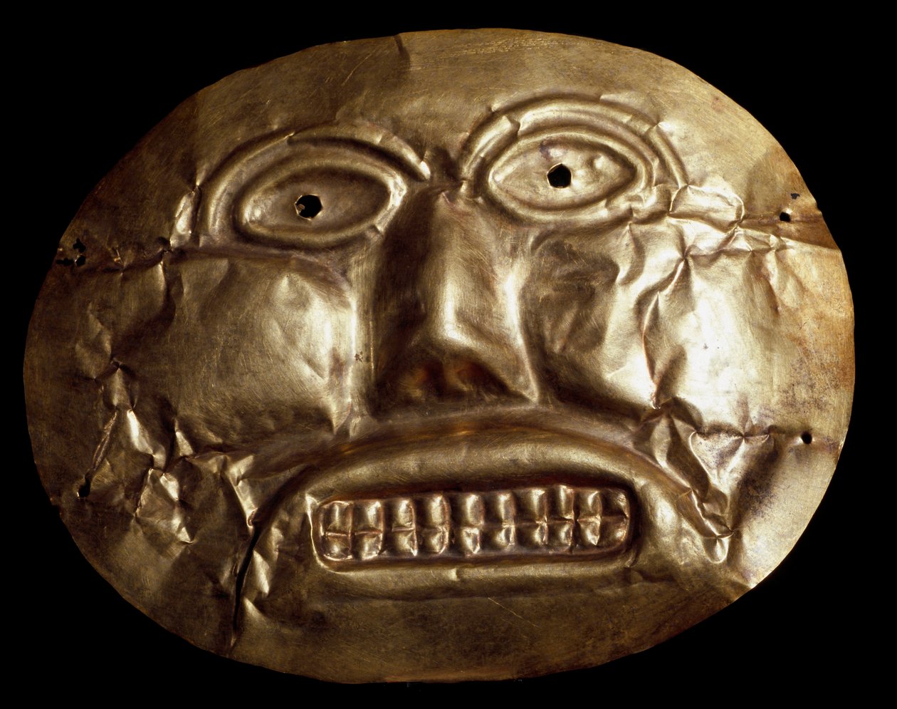 Civiltà precolombiana Calima: maschera funeraria d