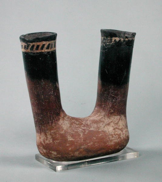 Vaso in ceramica a collo nero, da Badari da Predynastic Period Egyptian
