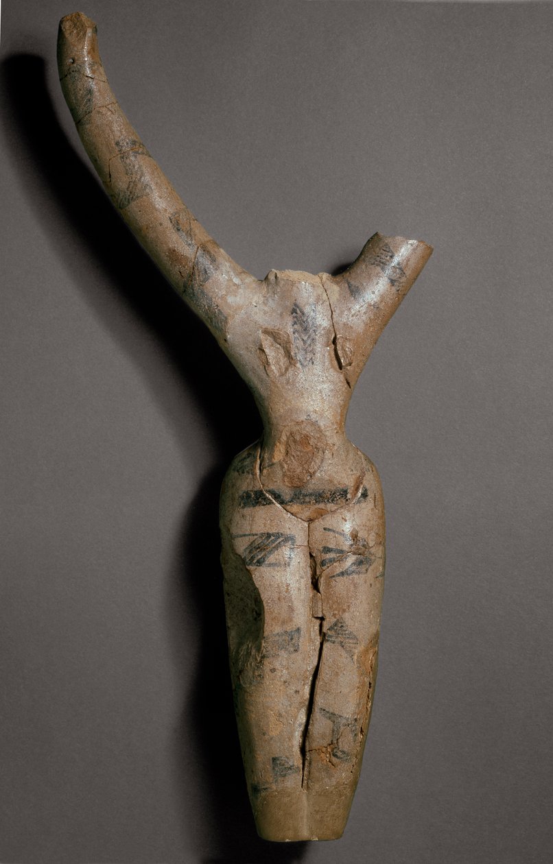 Figurina tatuata (ceramica) da Predynastic Period Egyptian