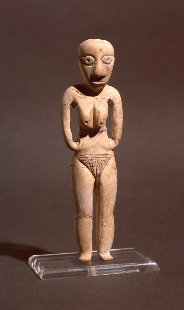 Figurina di una donna nuda, dal periodo Badariano o Neolitico antico, c.4000 a.C. da Predynastic Period Egyptian