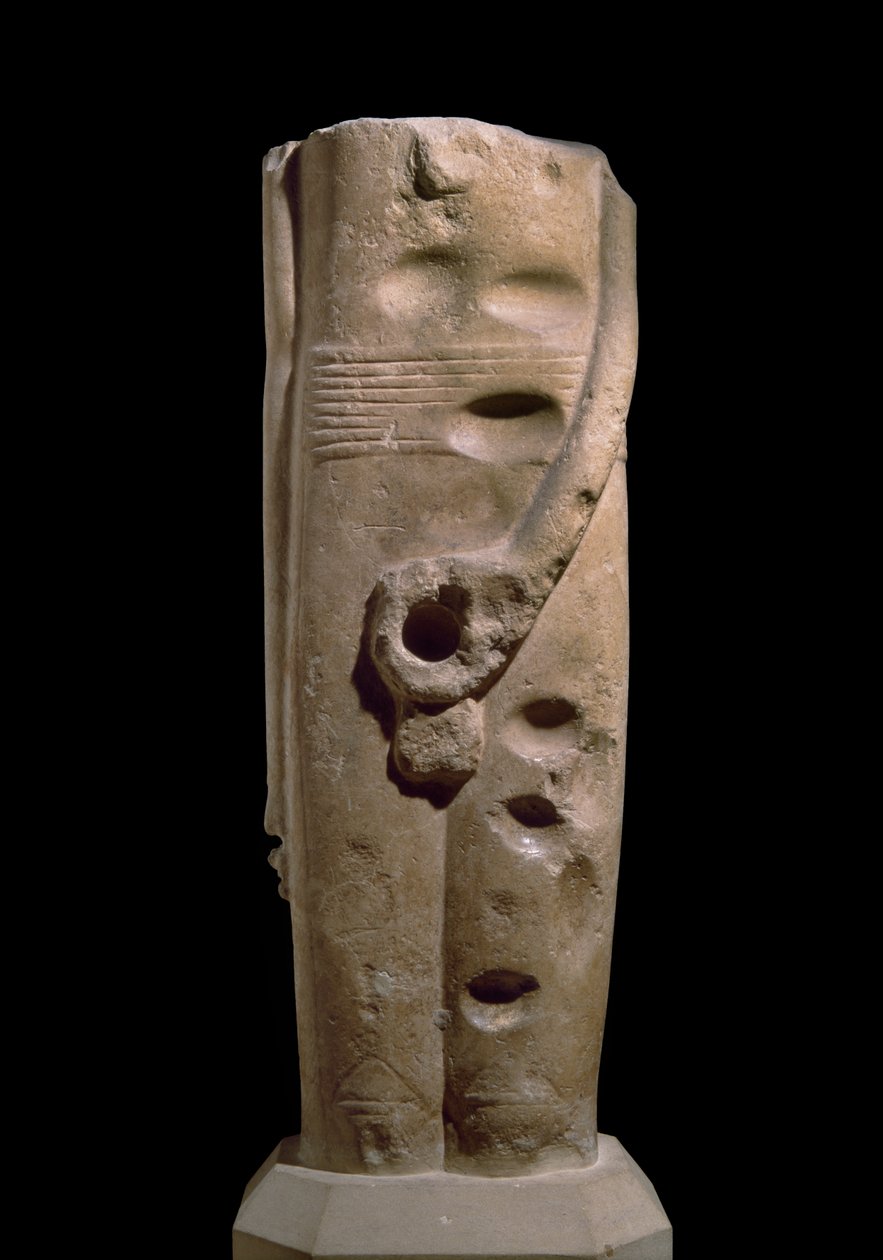 Scultura del dio Min, Hierakonpolis da Predynastic Period Egyptian
