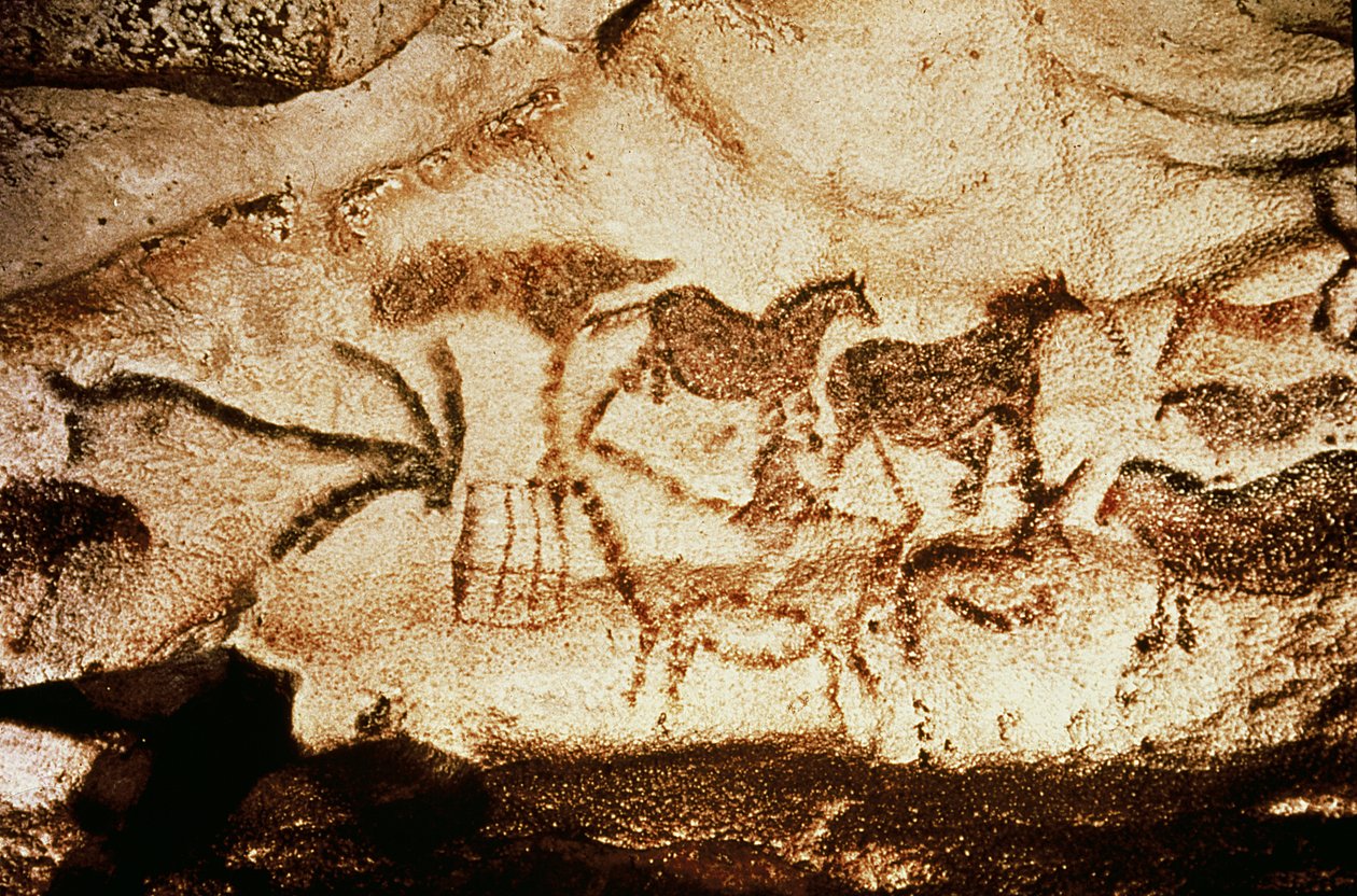 Cavalli e cervi dalle Grotte di Altamira da Prehistoric
