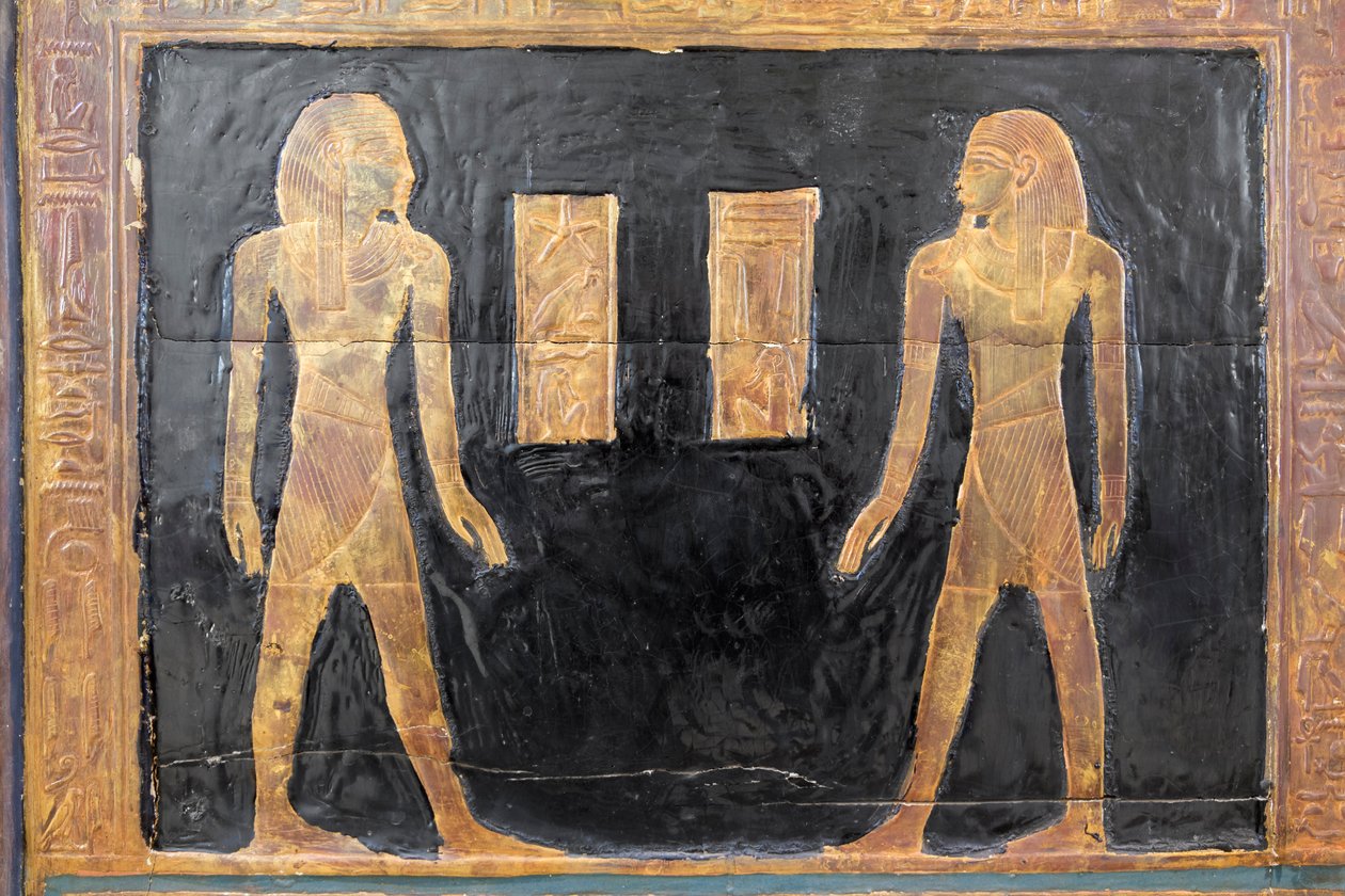 Cofanetto canopo di Yuya, dettaglio, Museo Egizio, Il Cairo, Egitto da Prehistoric Prehistoric