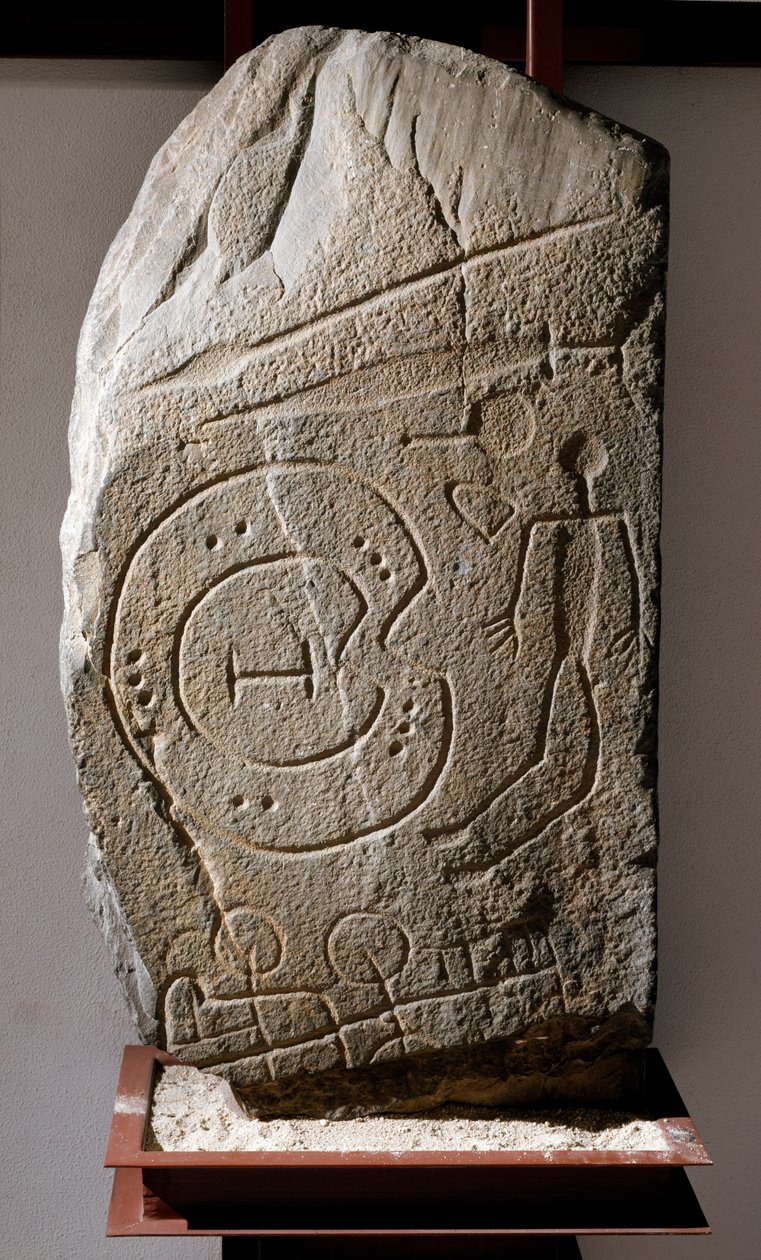 Stele iberica del guerriero di Solana de Cabanas da Prehistoric Prehistoric