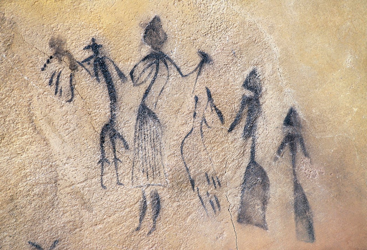 Danza fallica di tipo stilizzato-naturalistico, arte mesolitica da Prehistoric Prehistoric