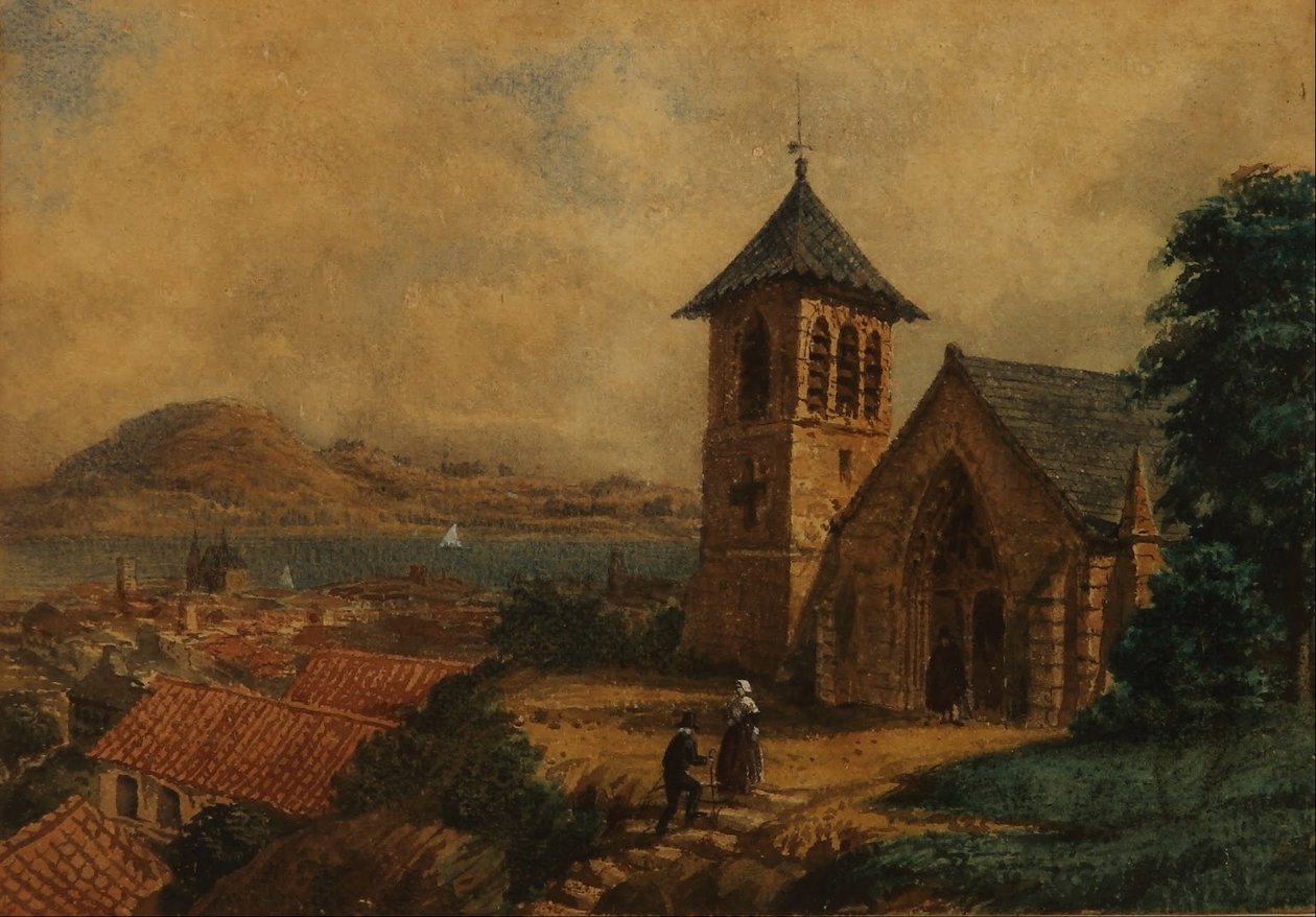 Paesaggio Villaggio europeo da Prilidiano Pueyrredon