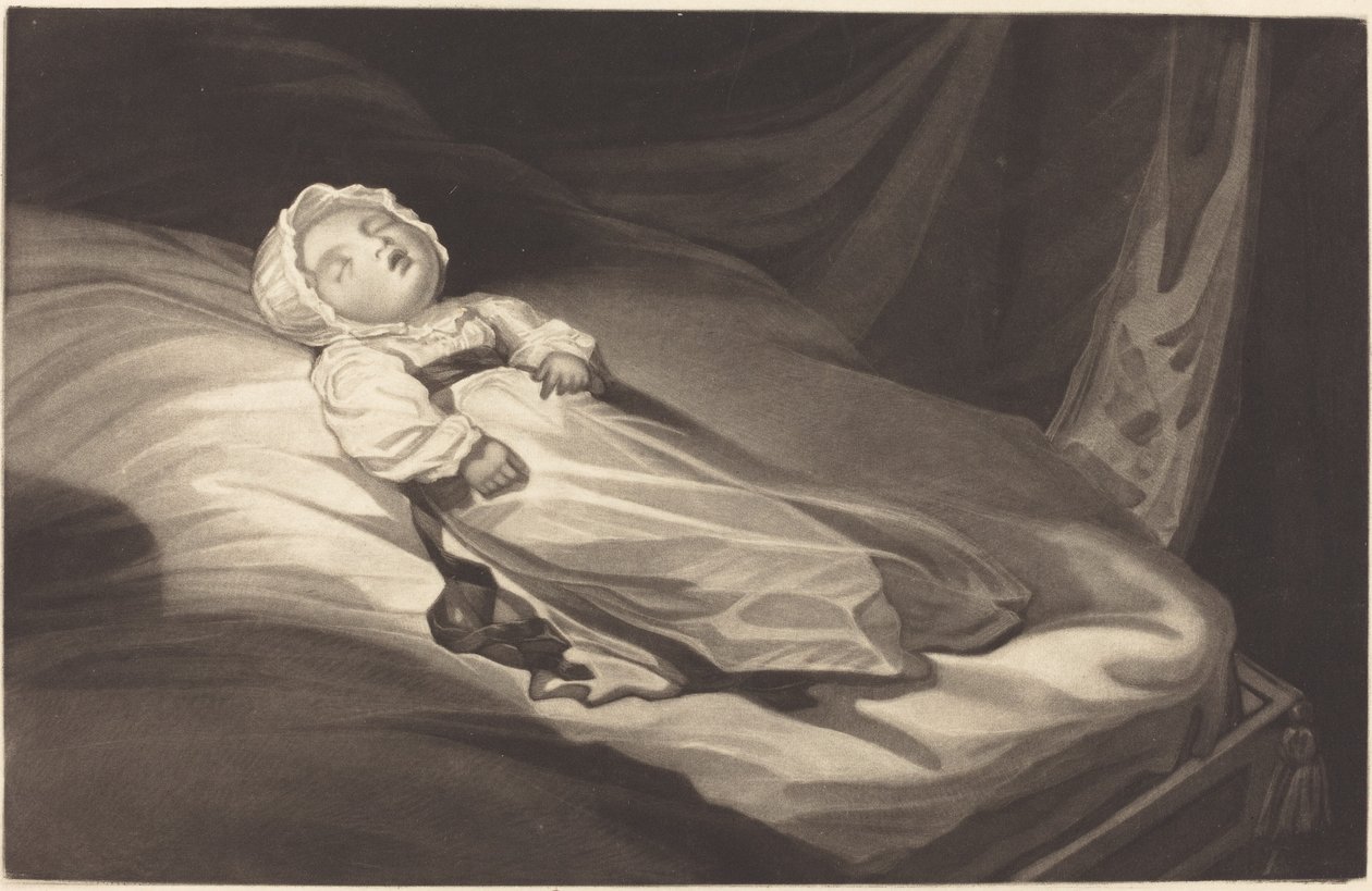 Bambino che dorme da Probably British 19th Century
