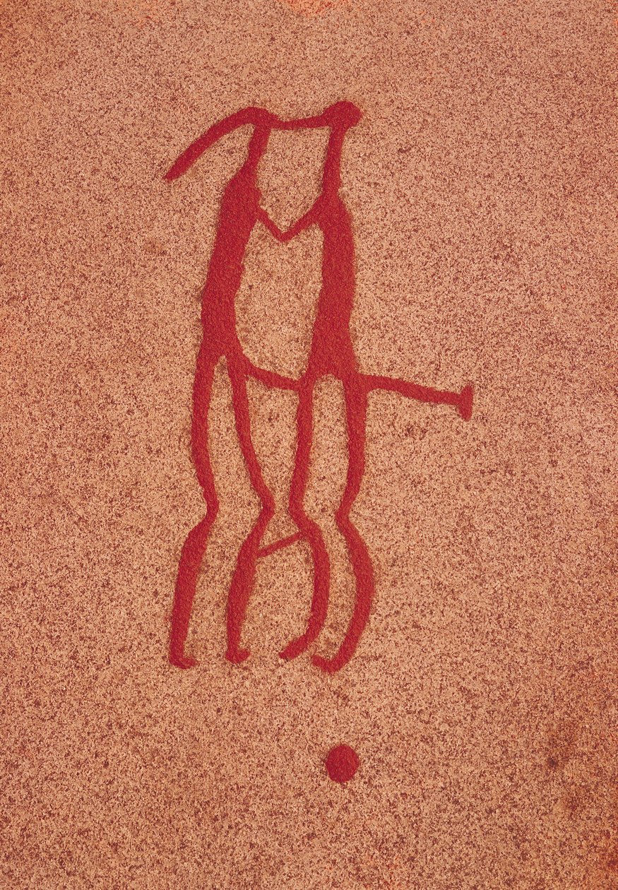 Coppia di idoli (incisione rupestre) da Protohistoric