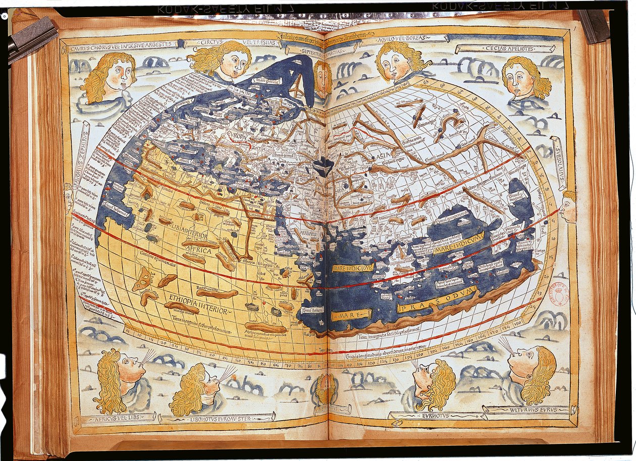Mappa del mondo, 1486 da Ptolemy