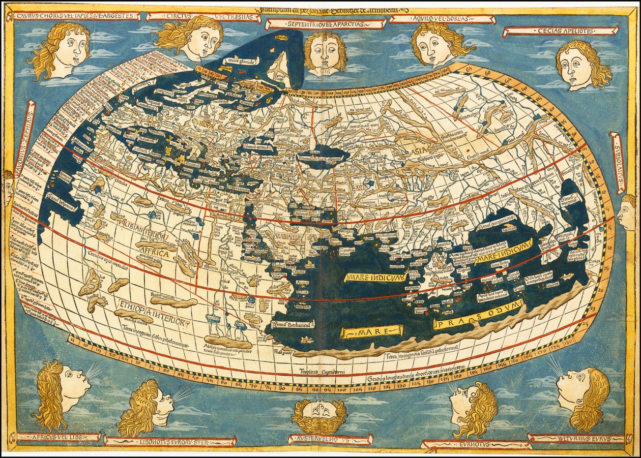 1482 Ulm Tolomeo Mappa del mondo da Ptolemy