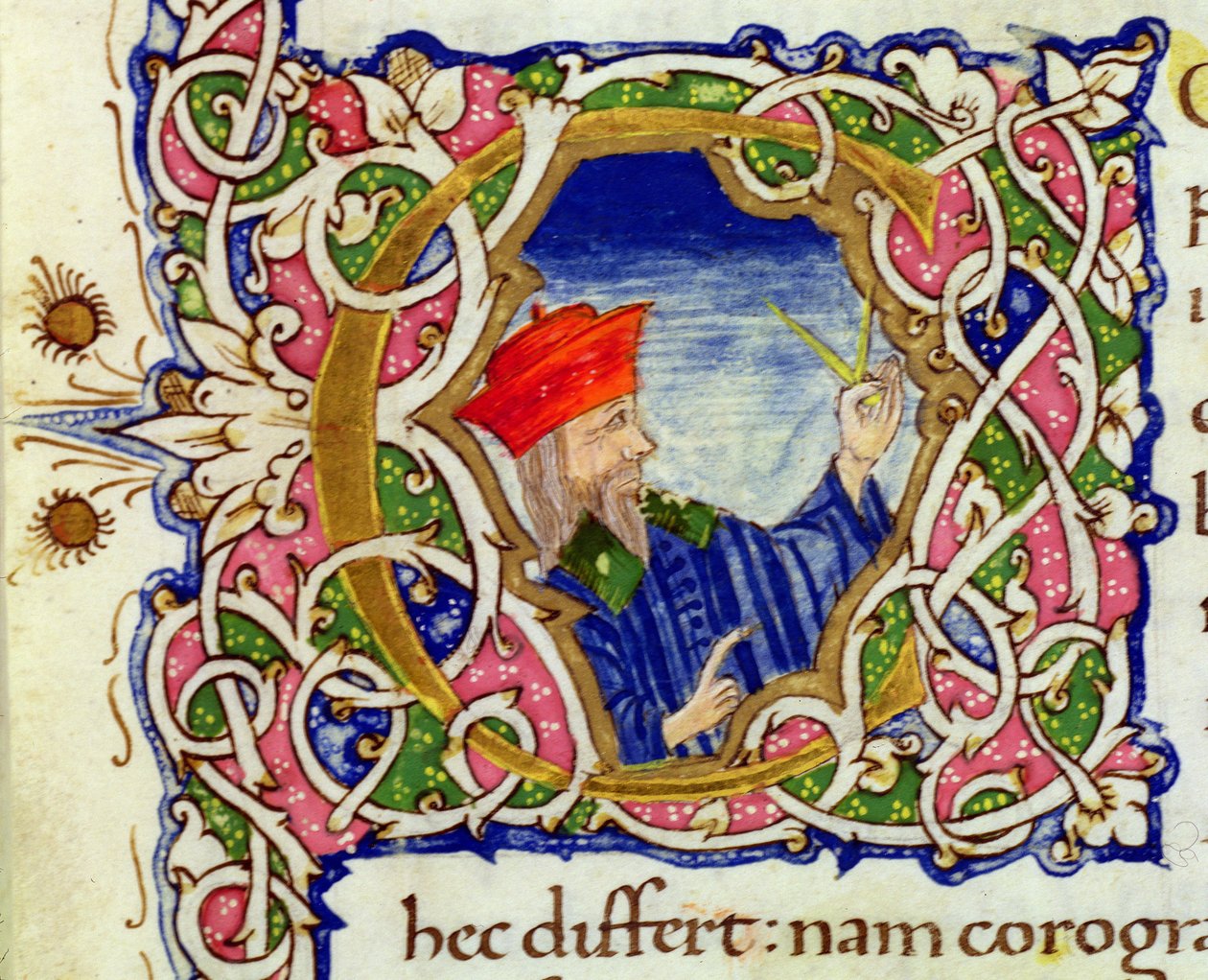 Ms Lat 463 fol.21r Iniziale istoriata 