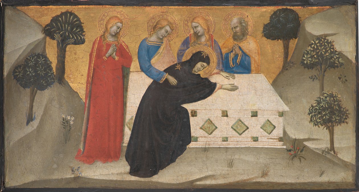 La Vergine svenuta e le tre Marie al sepolcro di Cristo da Puccio di Simone