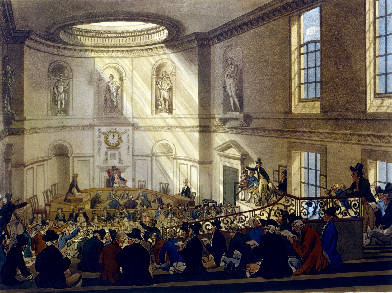 India House, la sala delle vendite, da 