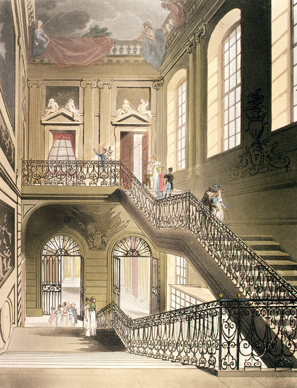 La sala e la scala del British Museum da 