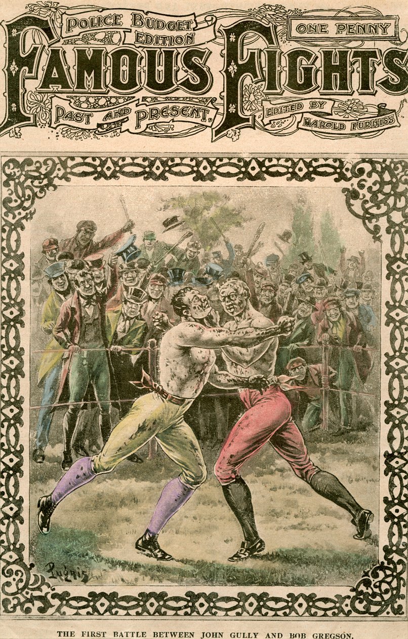 Il primo scontro tra John Gully e Bob Gregson, 1807 fine XIX o inizio XX secolo da Pugnis