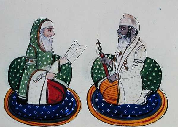 Fakir Nur-ud-din e Sardar Atar Singh, c.1890 da Punjabi School
