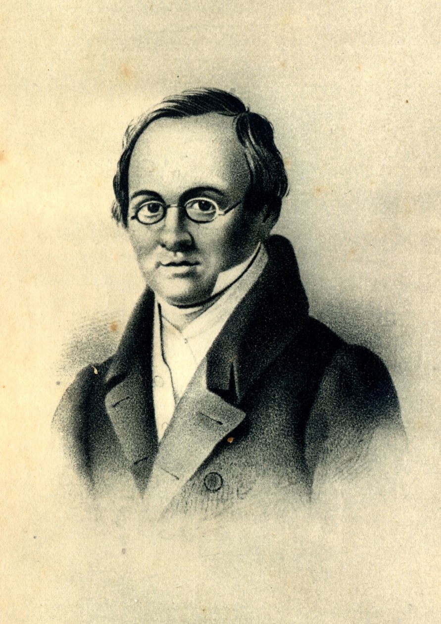 Ritratto del poeta Anton A. Delvig 1798-1831 da Pyotr Fyodorovich Borel