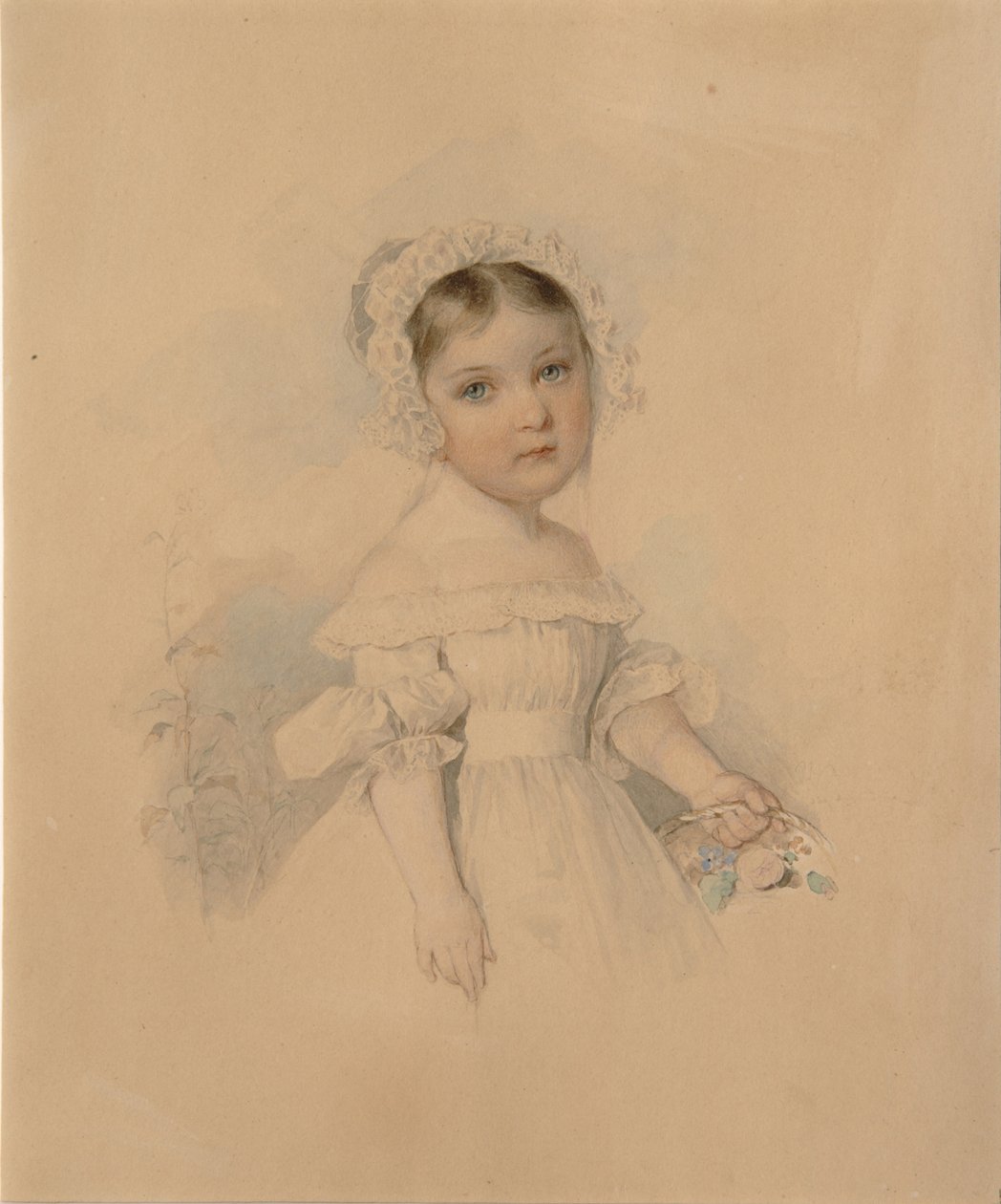 Ritratto della Contessa Alexandra Alexandrovna Golitsyna 1823-1910, metà anni 1820 da Pyotr Fyodorovich Sokolov