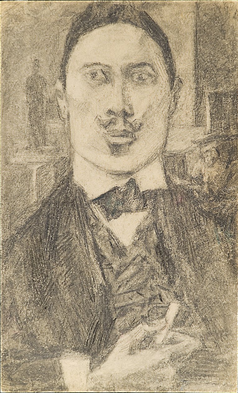 Ritratto del pittore Nikolay Sapunov da Pyotr Ignatyevich Bromirsky