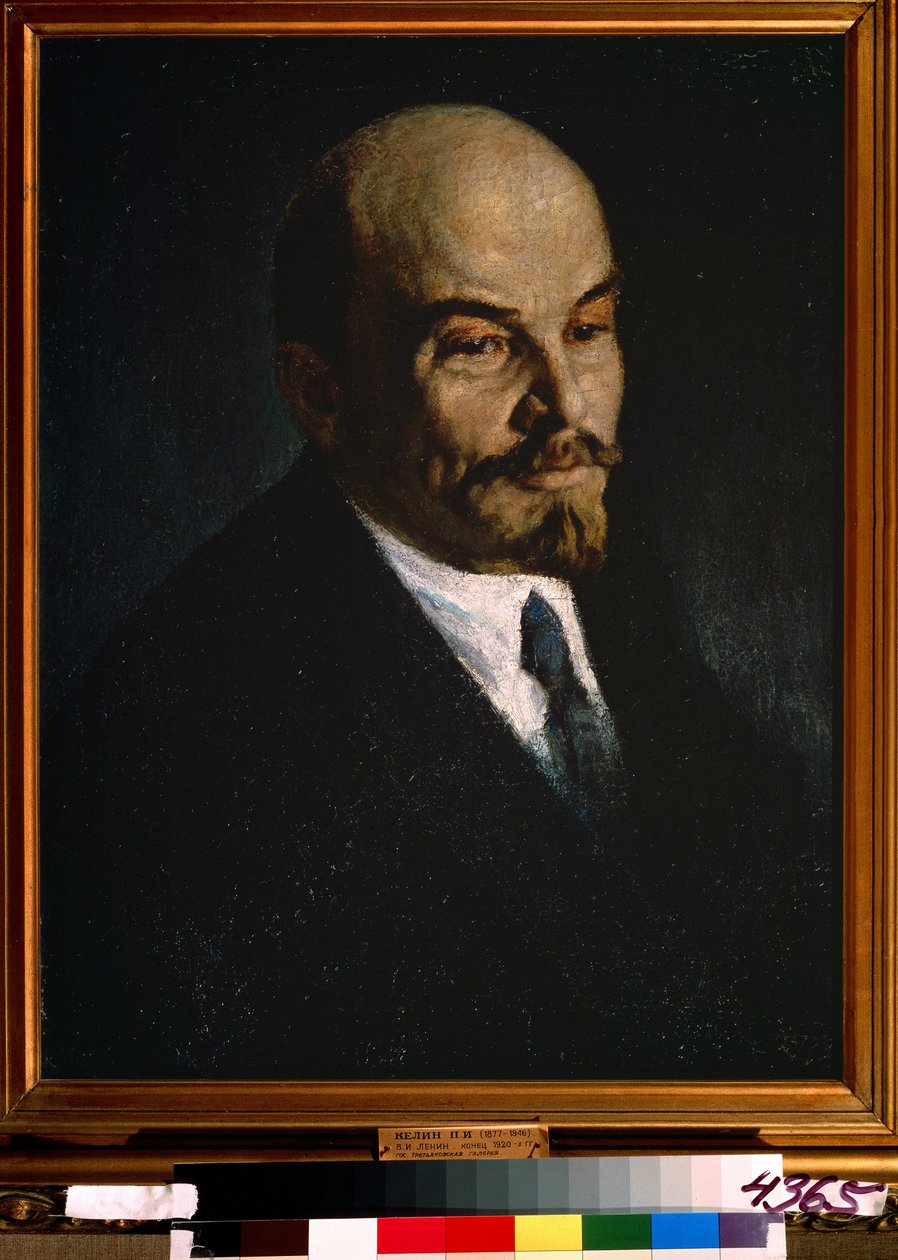 Ritratto di Vladimir Lenin da Pyotr Ivanovich Kelin