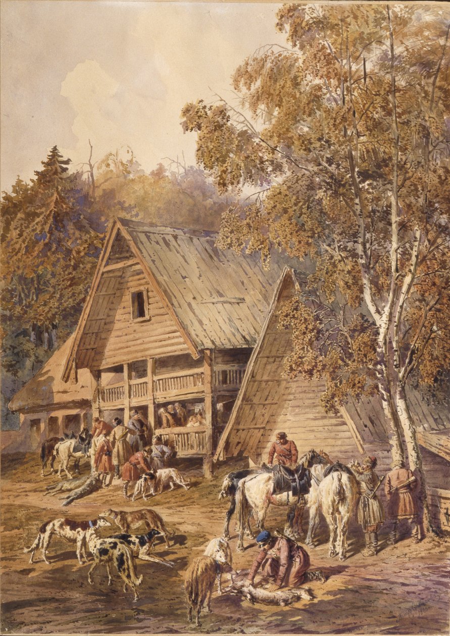 I cacciatori, 1863 da Pyotr Petrovich Sokolov