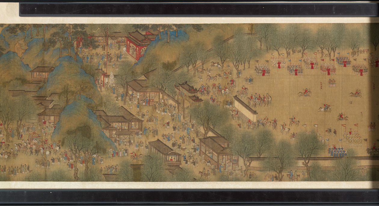 Festival di primavera sul fiume da Qing Dynasty Chinese School