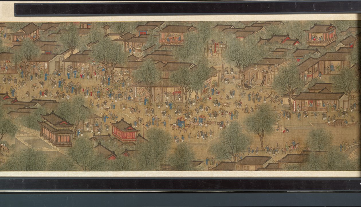 Festival di primavera sul fiume da Qing Dynasty Chinese School