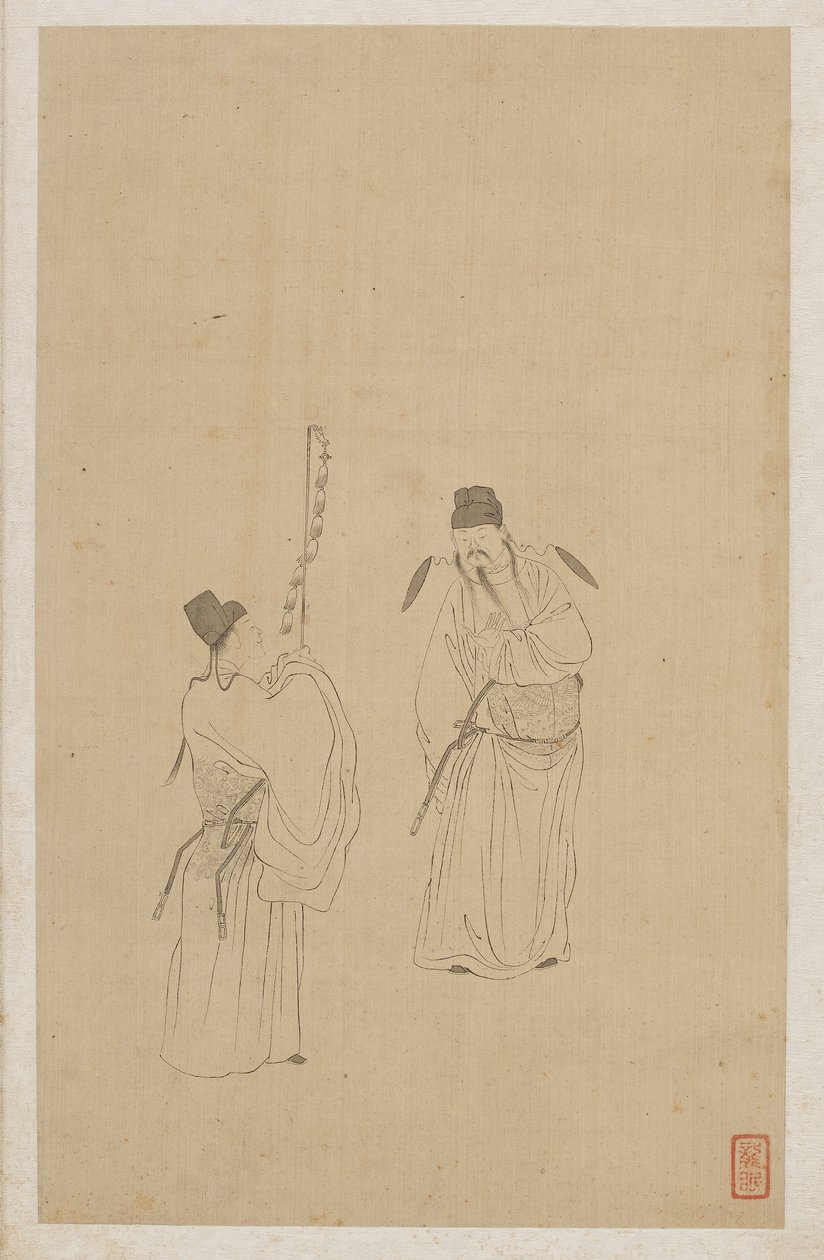 Figure da Qing Dynasty Chinese School