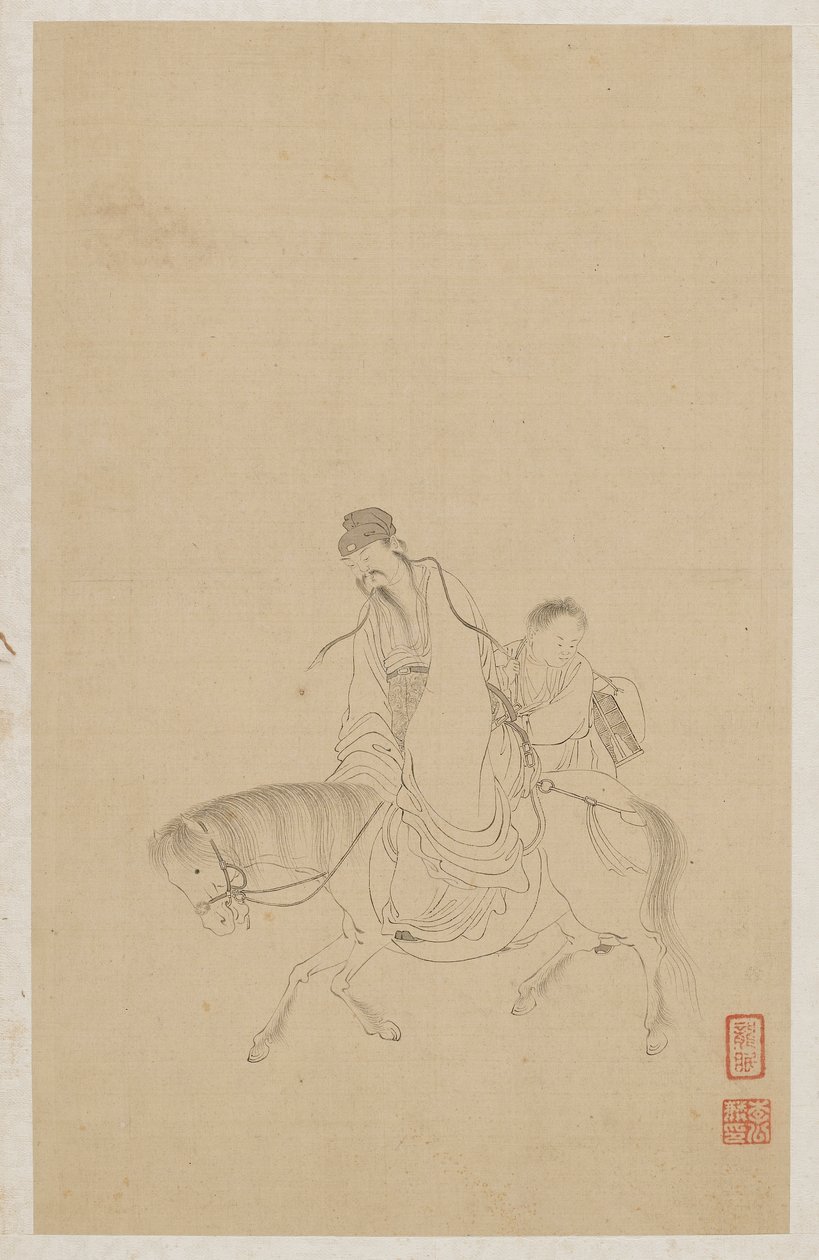 Figure da Qing Dynasty Chinese School