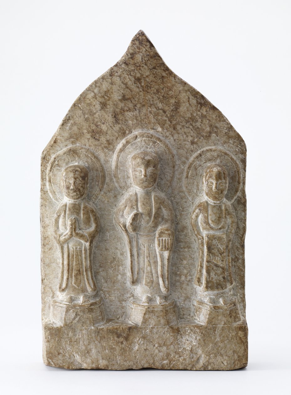 Falsificazione di una piccola tavoletta buddista da Qing Dynasty Chinese School