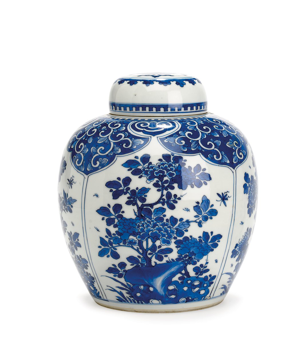 Vaso di zenzero con coperchio, Periodo Kangxi, 1661-1722 da Qing Dynasty Chinese School