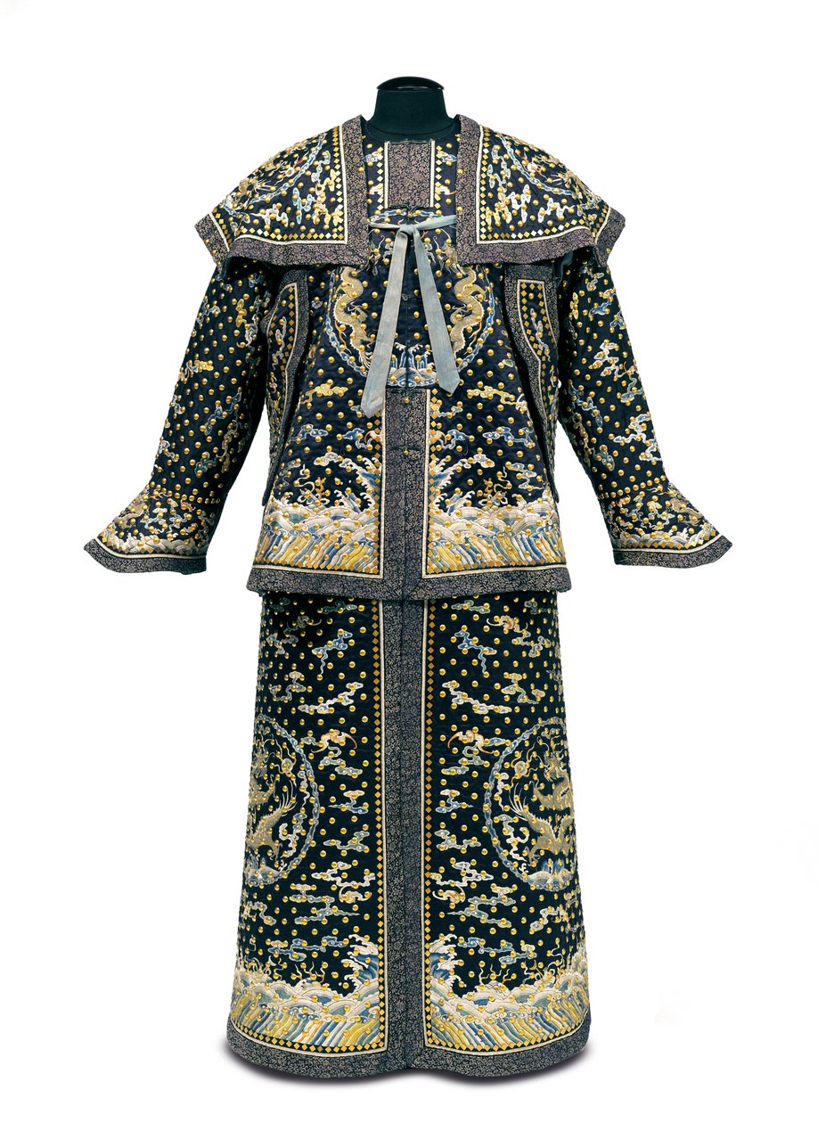Raro uniforme cerimoniale della guardia imperiale, periodo Qianlong/Jiaqing (1736-1820) da Qing Dynasty Chinese School