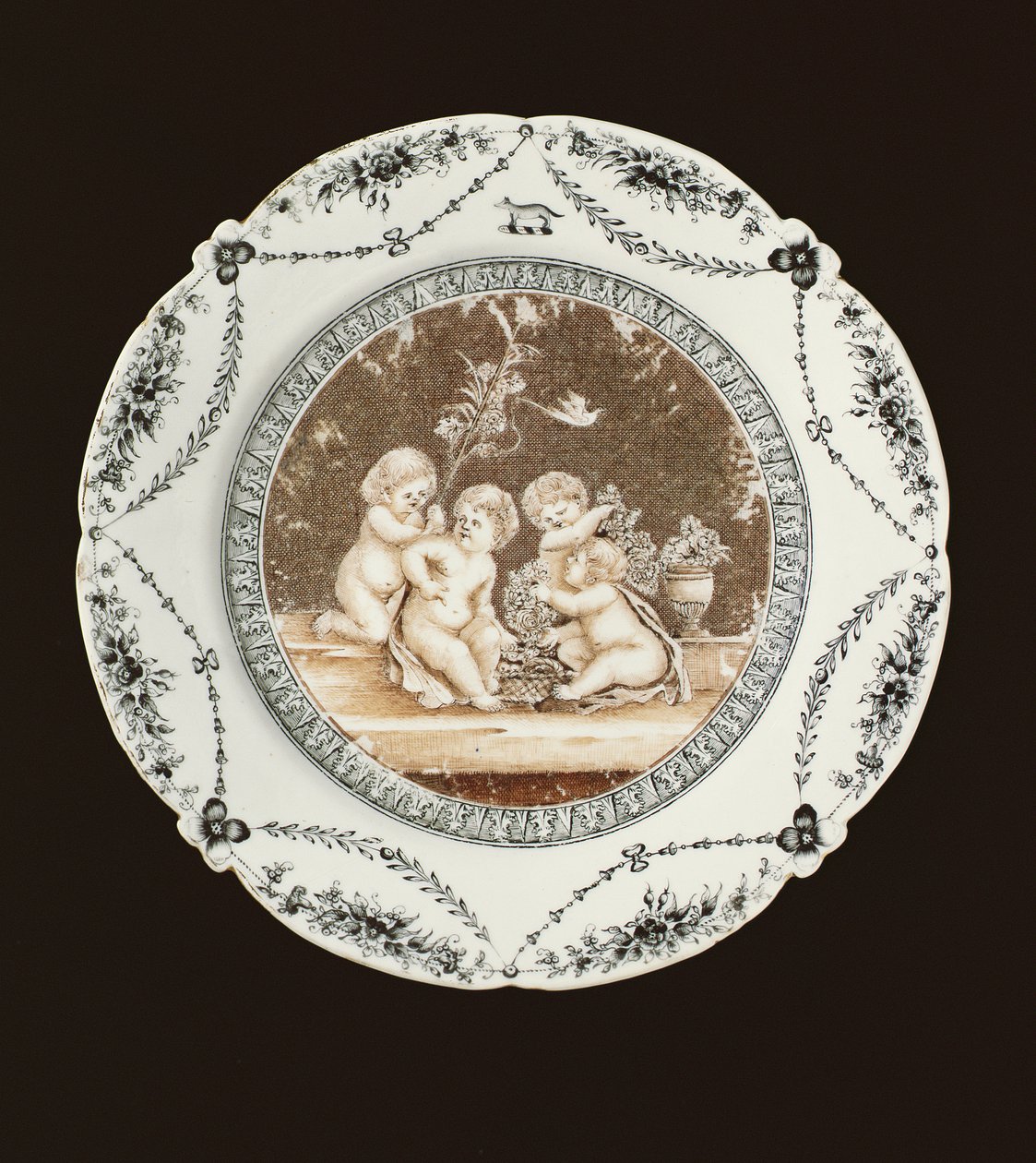 Piatto laterale, periodo Qianlong, c.1782 da Qing Dynasty Chinese School