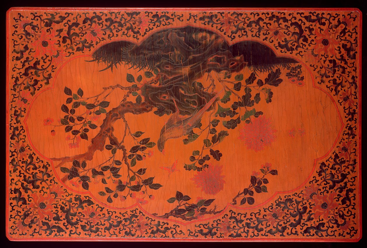 Piano di tavolo, periodo Kangxi da Qing Dynasty Chinese School